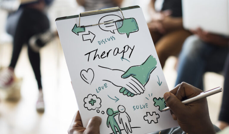 Mental health care sketch diagram